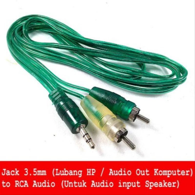 JEK RCA 2 IN 1 MURAH UNTUK HP, LAPTOP, SPEAKER AKTIV