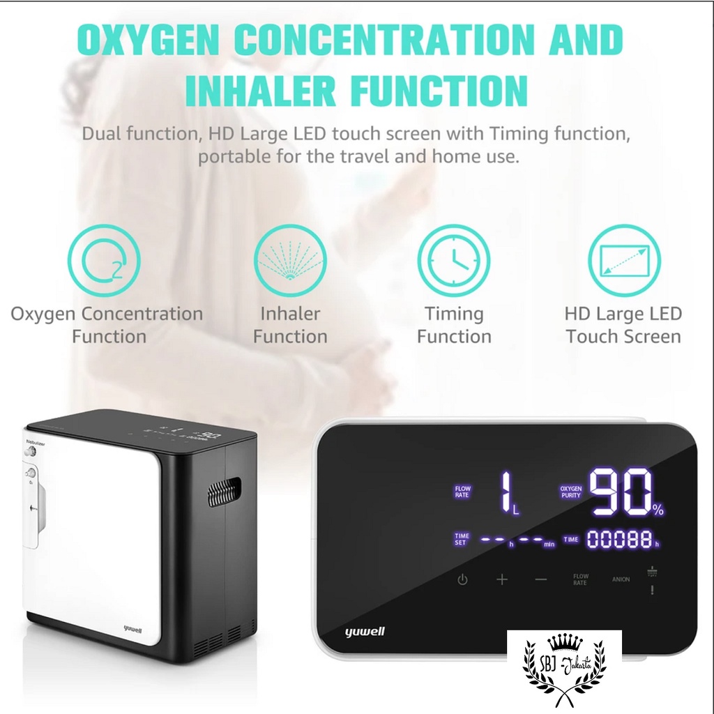 Yuwell YU360 Oxygen Concentrator Nebulizer Homecare Generator Oksigen