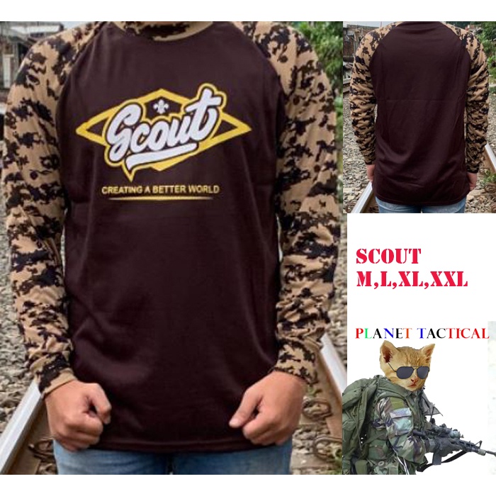 Kaos Baju Pramuka Scout Raglan PDL grosir