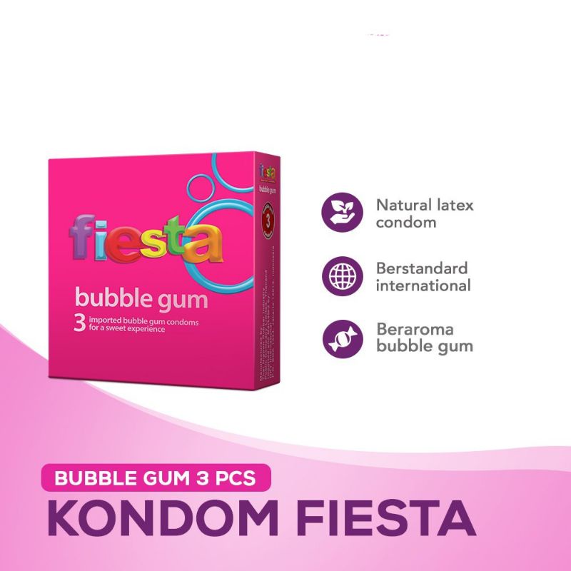 kondom Fiesta bubble gum isi 3