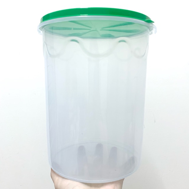 Toples 4kg lt Plastik Tumbler Tupperware kerupuk kue kering makanan Tempat bumbu ikan cupang betta