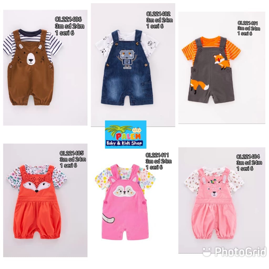 Catell Love Baju Bayi Boy&amp;Girl/setelan baju kodok