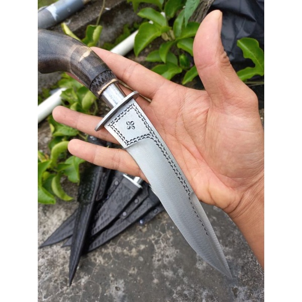 Pisau berburu survival belati lurus minang