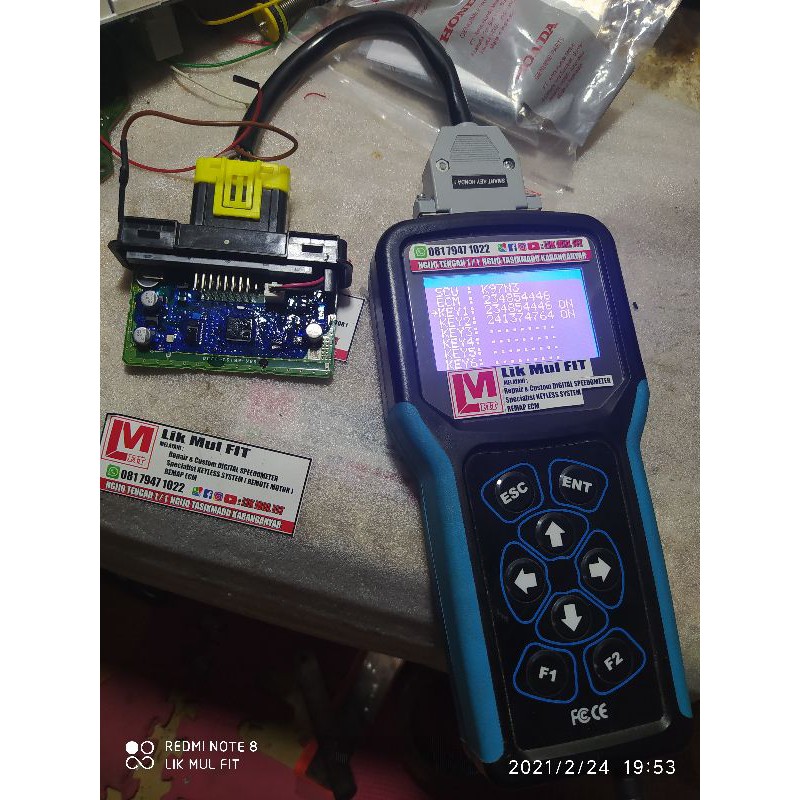 Solusi remote PCX ADV LEXY dan id barcode hilang semua tanpa perlu mengganti SCU dan ECU