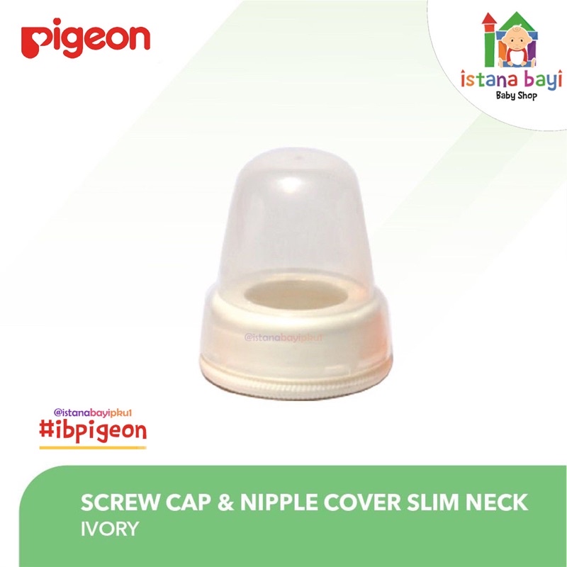 PIGEON Screw Cap + Nipple Cover Slim / Tutup Botol Susu Slim Neck