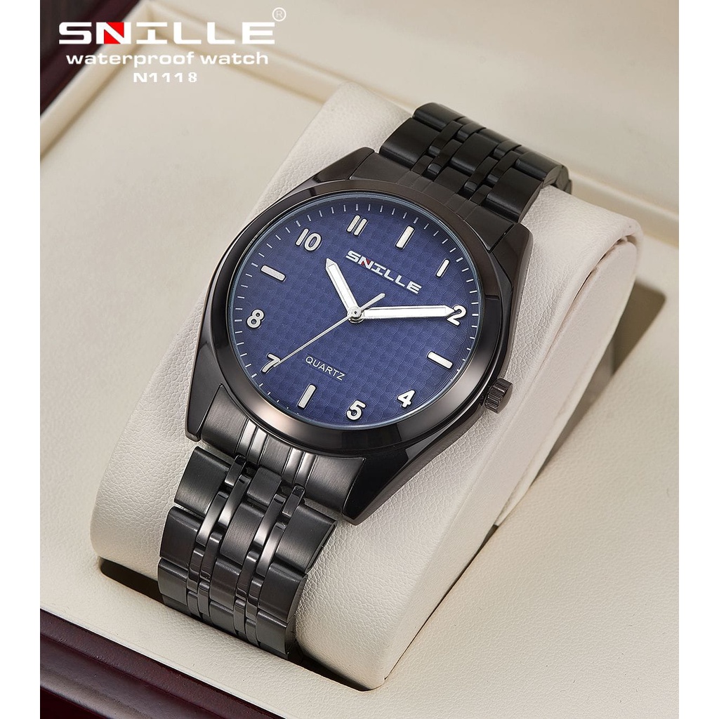 Snille Jam Tangan Rantai Pria Original Asli Anti Air Waterproof 1118