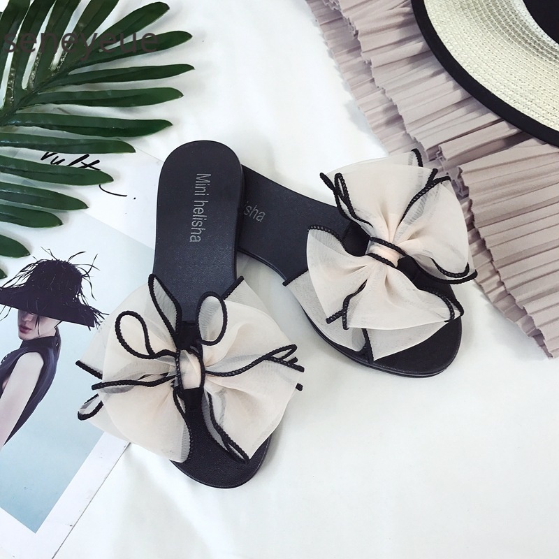 Korean Ribbon Sandals Flat 5052