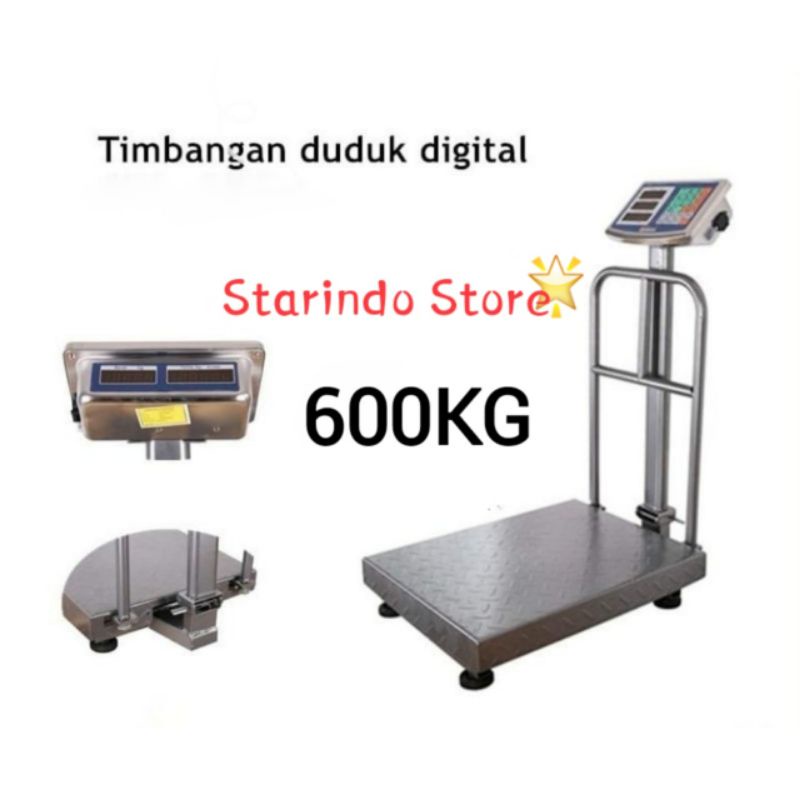 Timbangan duduk digital kapasitas 600KG/ Electrik platform scale 600KG