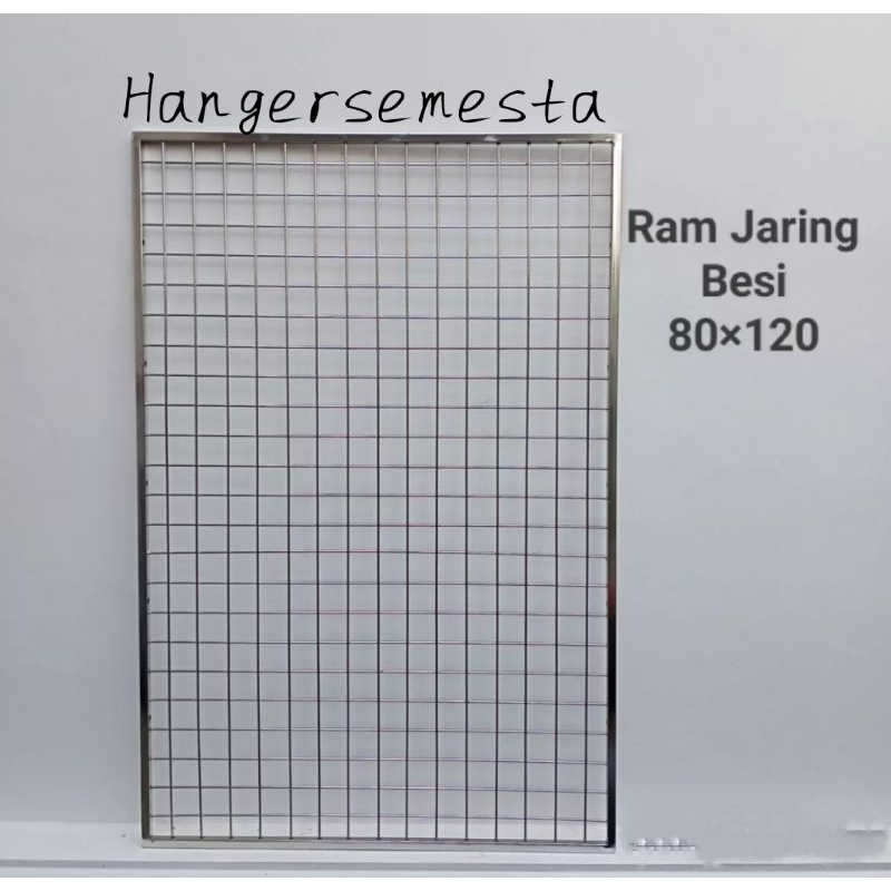 RAM DISPLAY JARING  KOTAK BESI STAINLESS CHROME TEBAL