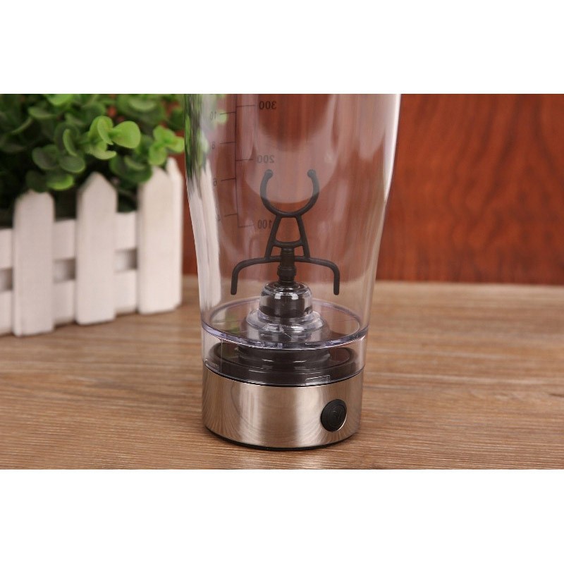 Grab medan Botol Minum Protein Electric Shaker Portable Otomatis 450ml - 1505