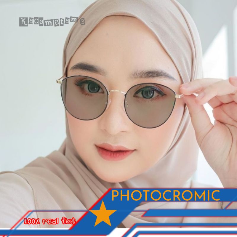 kacamata minus+lensa photocromic | kacamata wanita | kacamata modis