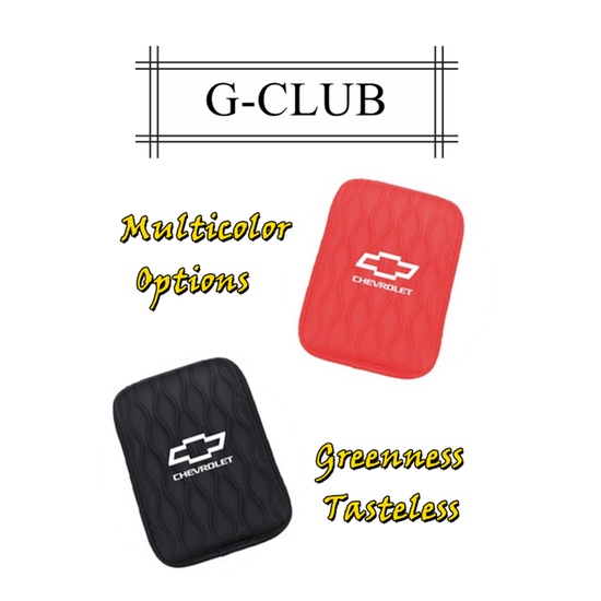 (G-CLUB) Bantalan Sandaran Lengan Mobil Universal Bahan Kulit Lembut Untuk Chevrolet Sail Cruze Optra Colorado Spark Tracker