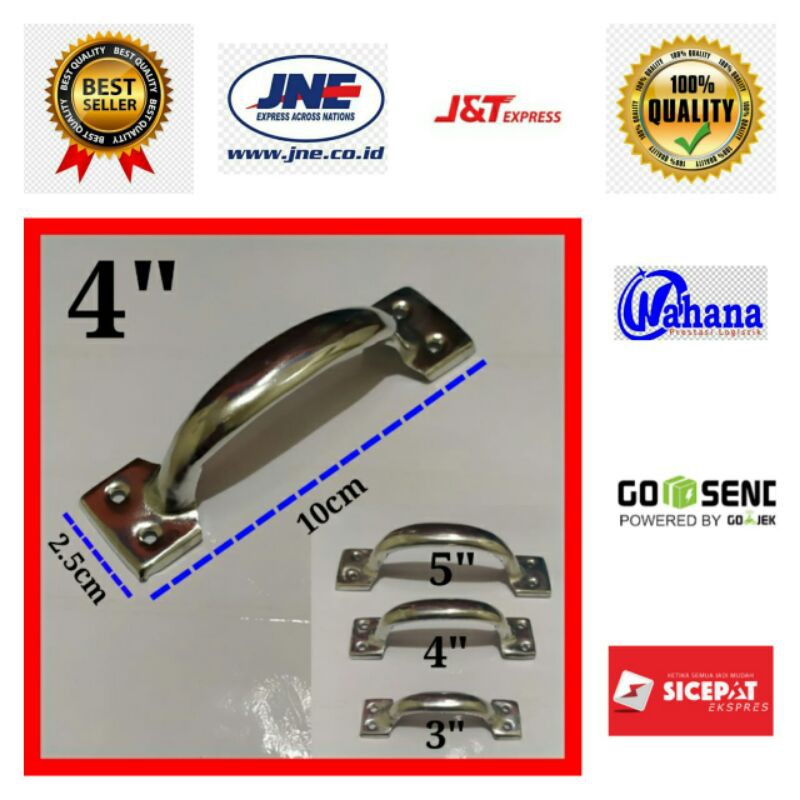 Handle Tarikan Laci RRT 4&quot; Murah/Tarikan Lemari/Tarikan Laci Bagus