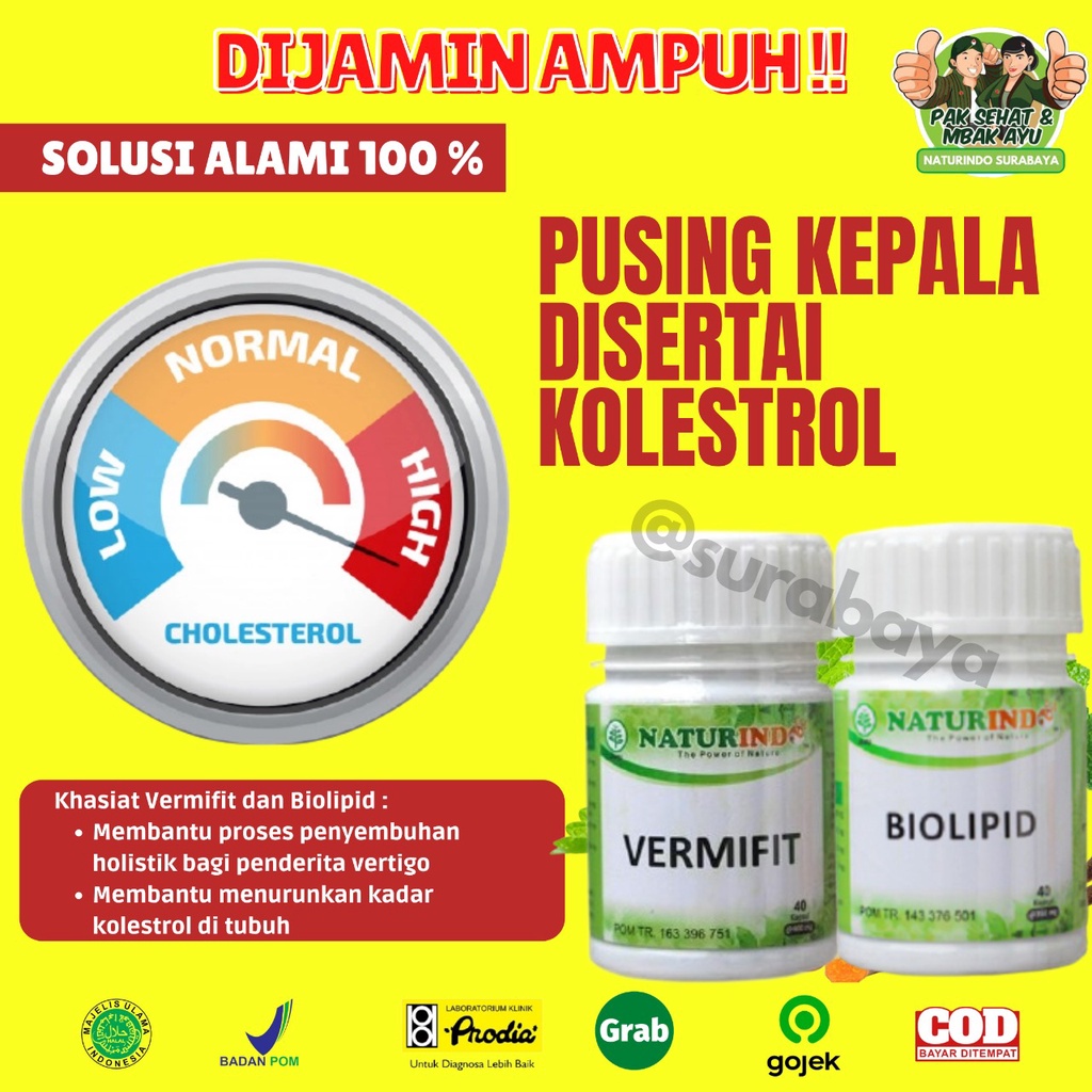 Obat Herbal Sakit Kepala Ampuh Obat Vertigo Alami Migrain Herbal Obat Migrain Ampuh Jamu Sakit Kepala Sebelah Obat Mumet Pusing berputar Tradisional Ampuh Obat sakit kepala vertigo migrain pusing berputar menahun migren sebelah VERMIFIT NATURINDO Surabaya-DISERTAI KOLESTROL