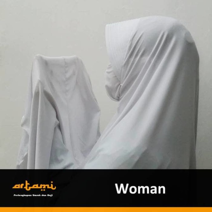 kerudung bergo spandek untuk umroh   haji  panjang    Hitam Limited