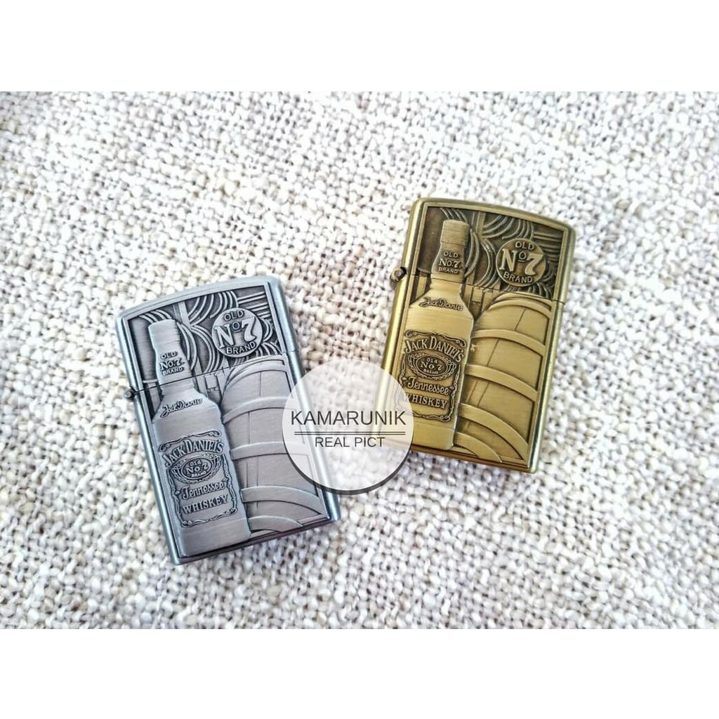 Hot Sale! KOREK DUPON MOTIF BOTOL 3670 GOLD SILVER, MANCIS API LAS LIGHTER