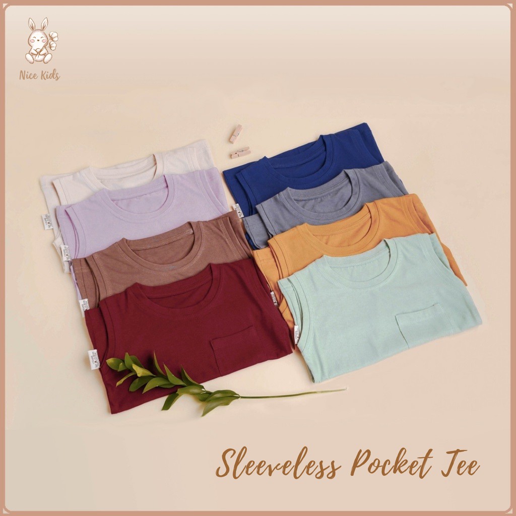 Nice Kids Sleeveless Pocket Tee