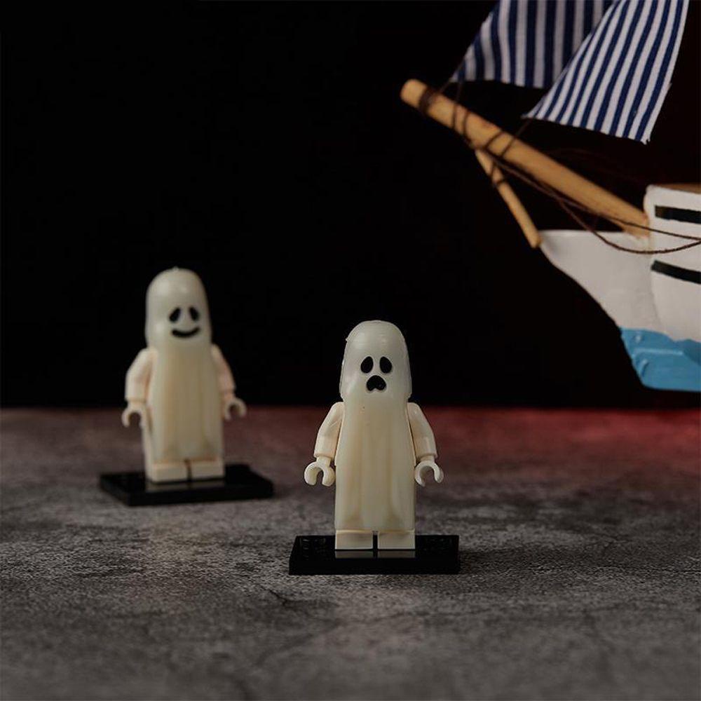 Mxbeauty Smiling &amp; Crying Ghost Model 1PC Mainan Anak Anak Single Horror Batu Bata Kecil Mainan Action Figure