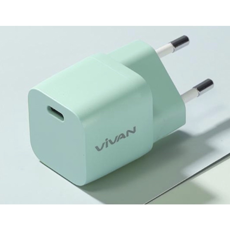 Adaptor VIVAN USB-C Charger Type-C Iphone 20W Power Nano 20 - ORIGINAL GARANSI RESMI