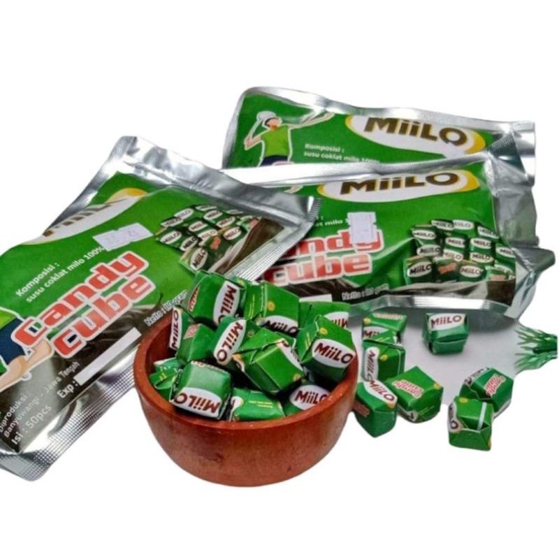 Milo Candy Cube Isi 50 Permen Coklat milo Lokal