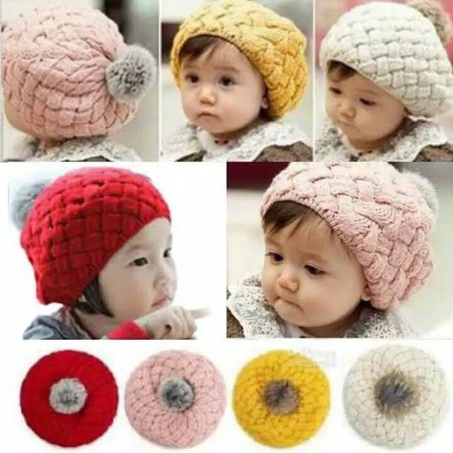 Topi Rajut Pineapple Anak - 3873