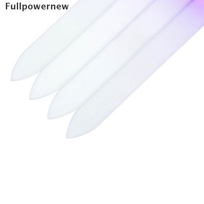 (FULL) 4pcs Kikir Kuku Bahan Kaca Kristal Untuk manicure / nail art