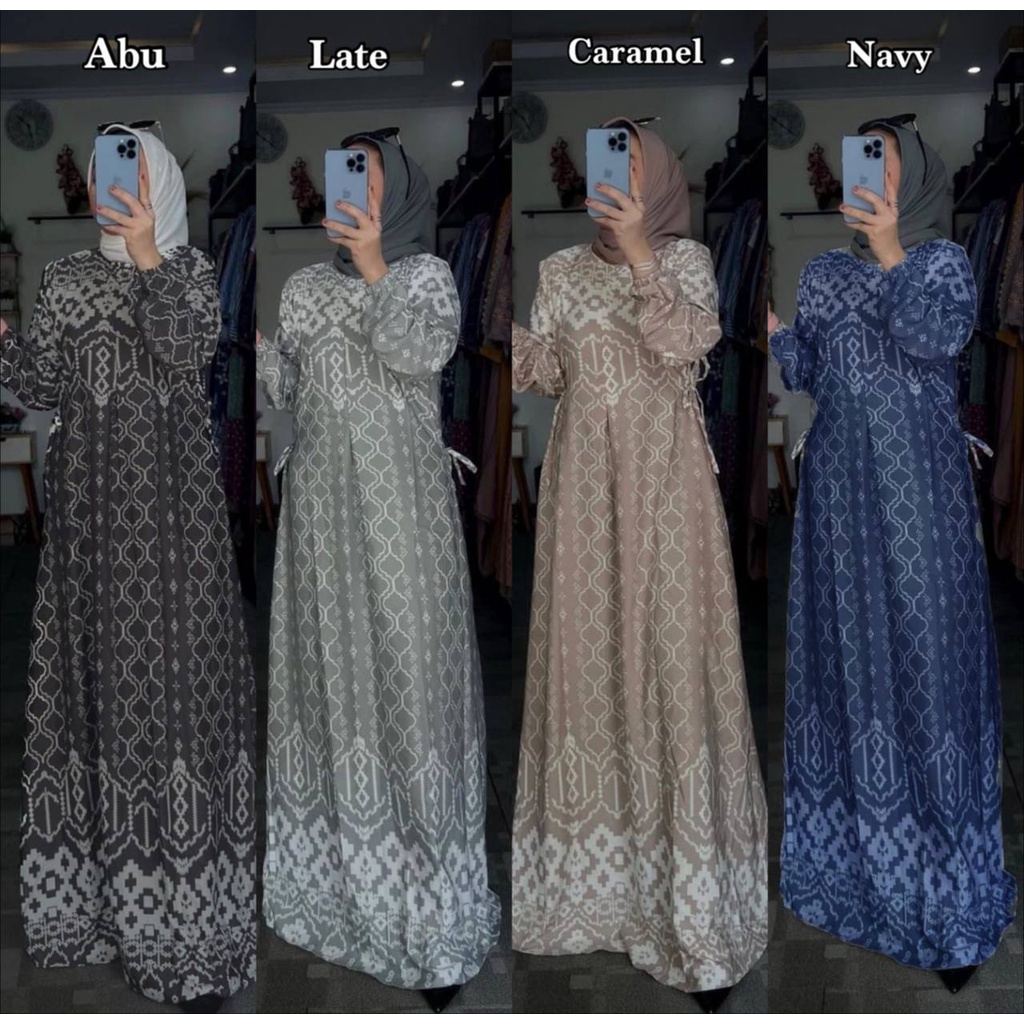 DRESS LAUDYA MAXMARA LUXURY PPREMIUM  GAMIS MOTIV GAMIS MURAH