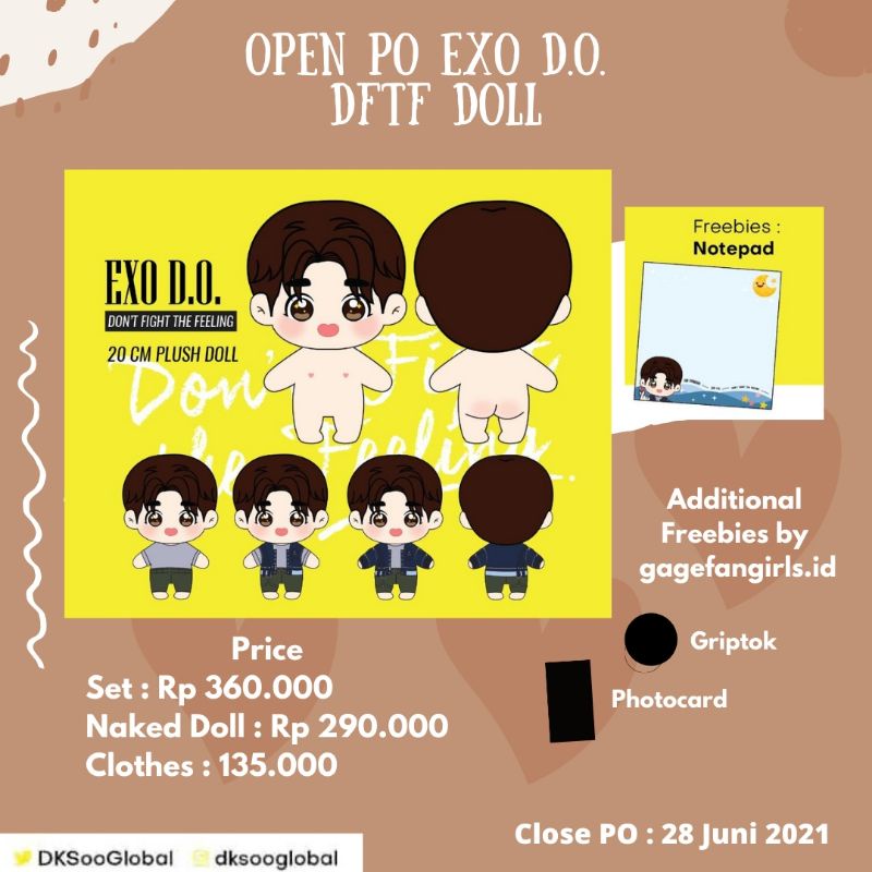 [CLOSE] EXO D.O. DFTF DOLL