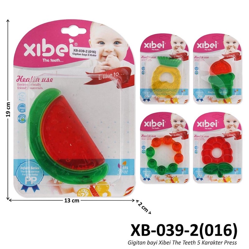 Baby Teether / Gigitan Bayi Xibei (BPA FREE / SNI)