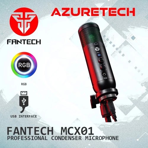 Fantech LEVIOSA MCX01 Condenser Microphone USB for PC Laptop Streaming