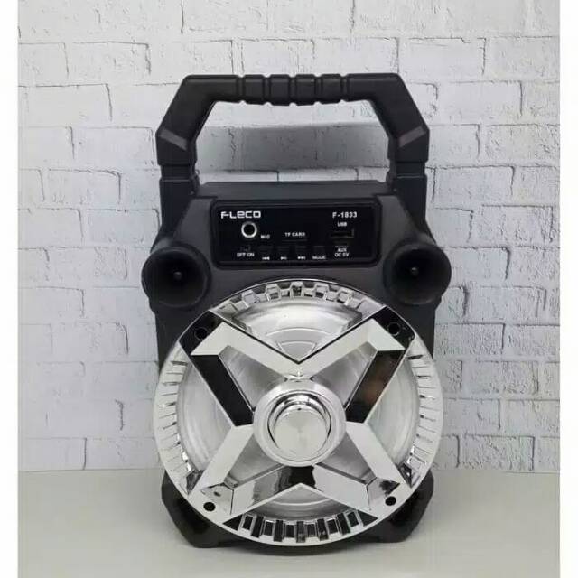 SPEAKER BLUETOOTH FLECO F1833 BONUS MIC KARAOKE/SALON AKTIF WIRELESS MP3 SUPER BASS PREMIUM USB LED