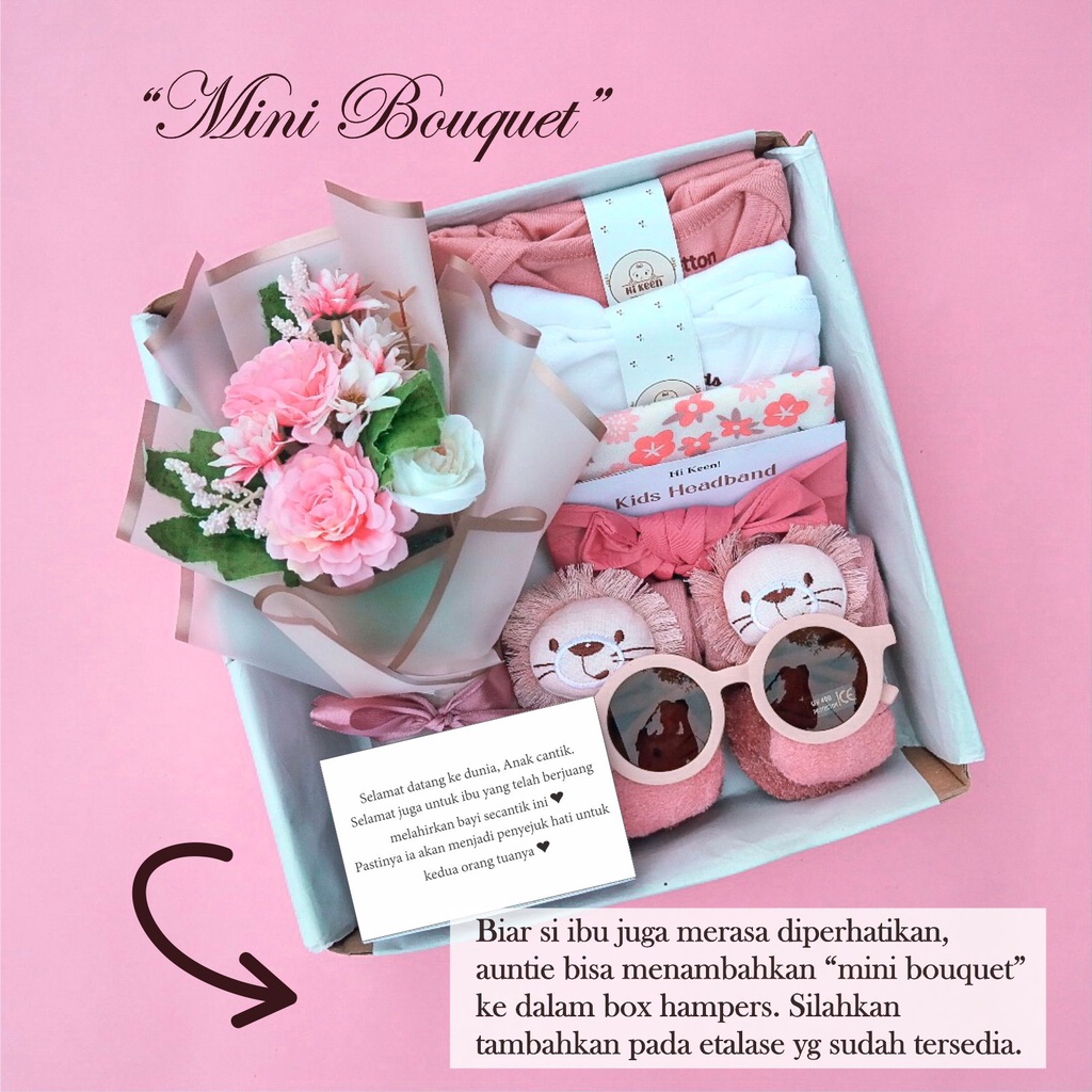 [Hikeen] baju Aqiqah bayi series hampers baby girl gamis bordir newborn premium