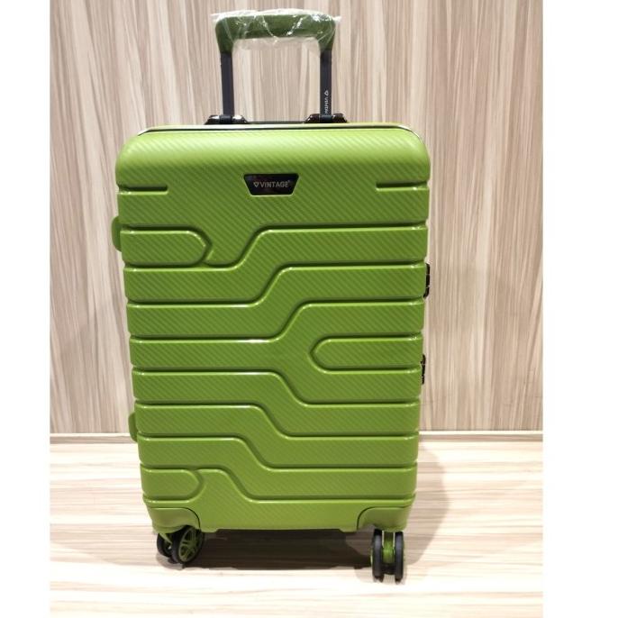 Koper Vintage 20Inch Hardcase Freem Free Cover/Hijau Kylee.Official