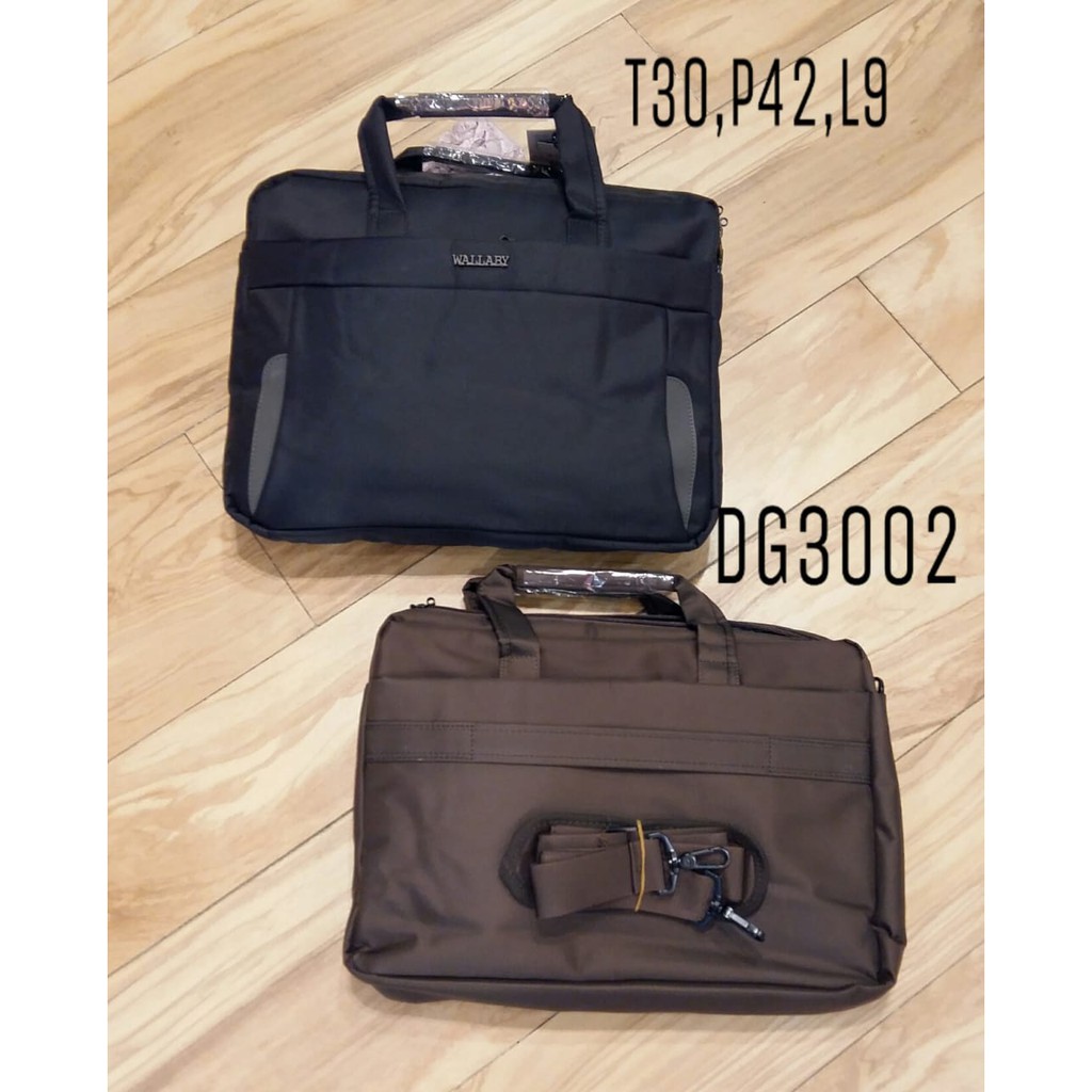 7.7   TERMURAH WALLABY TAS LAPTOP IMPORT READY HITAM DAN COKLAT (COD) #Shopeehaul