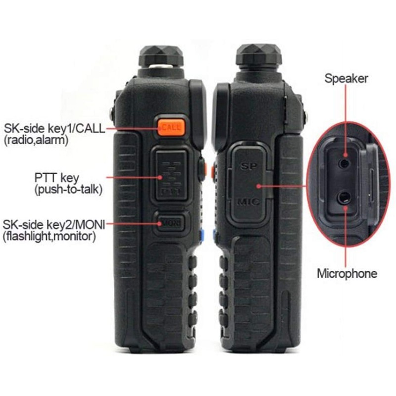 HT MERODITH UV5R Walkie Talkie Dual Band 5W 128CH UHF+VHF handy talkie