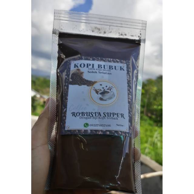 

KOPI BUBUK MURNI ROBUSTA SOLOK SELATAN SUPER 200 GR