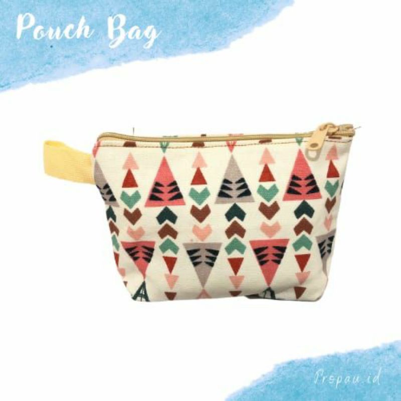 POUCH KANVAS MURAH TEBAL  POUCH KOSMETIK SOUVENIR