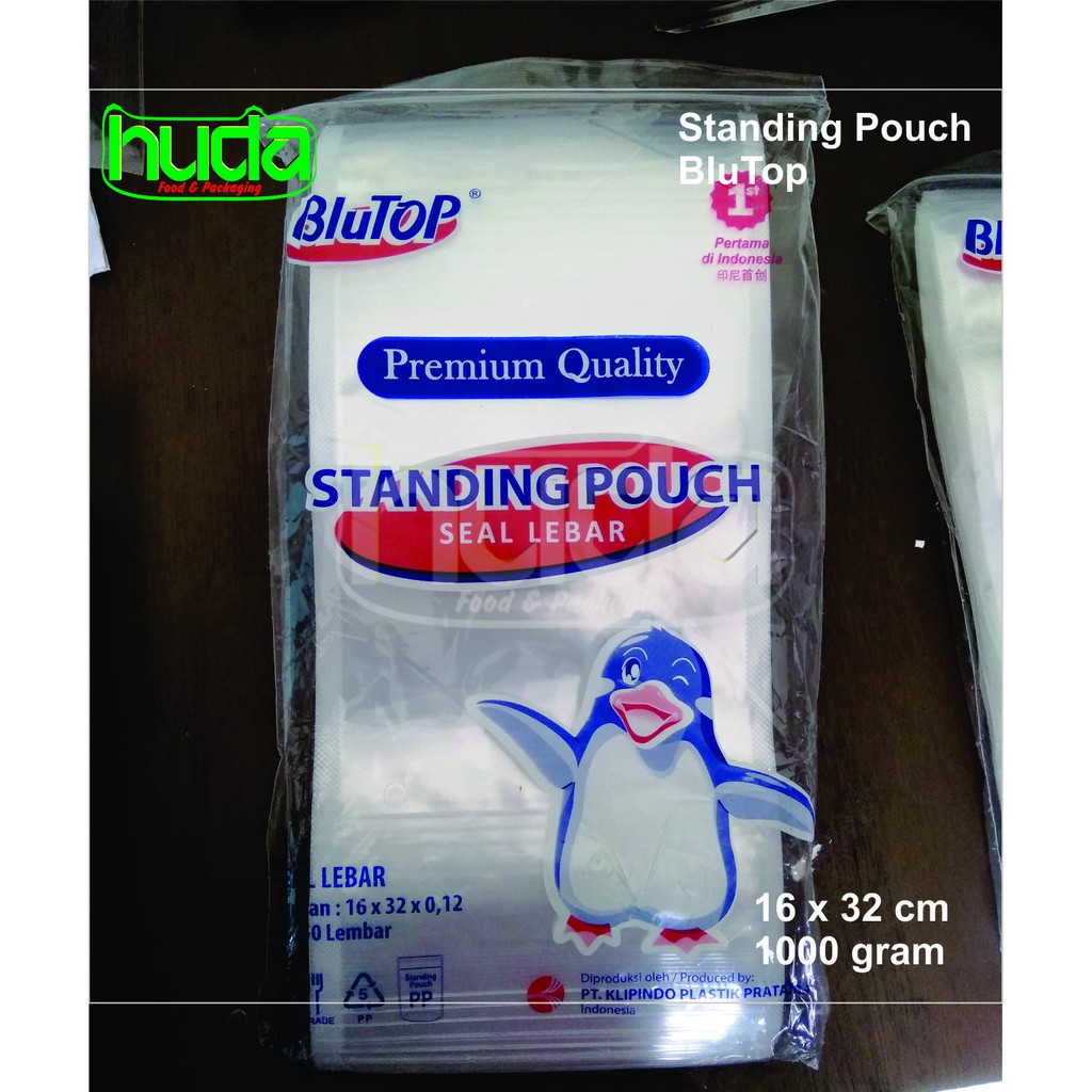 Jual Kemasan Plastik Standing Pouch Stp Blutop X Cm Seal Lebar