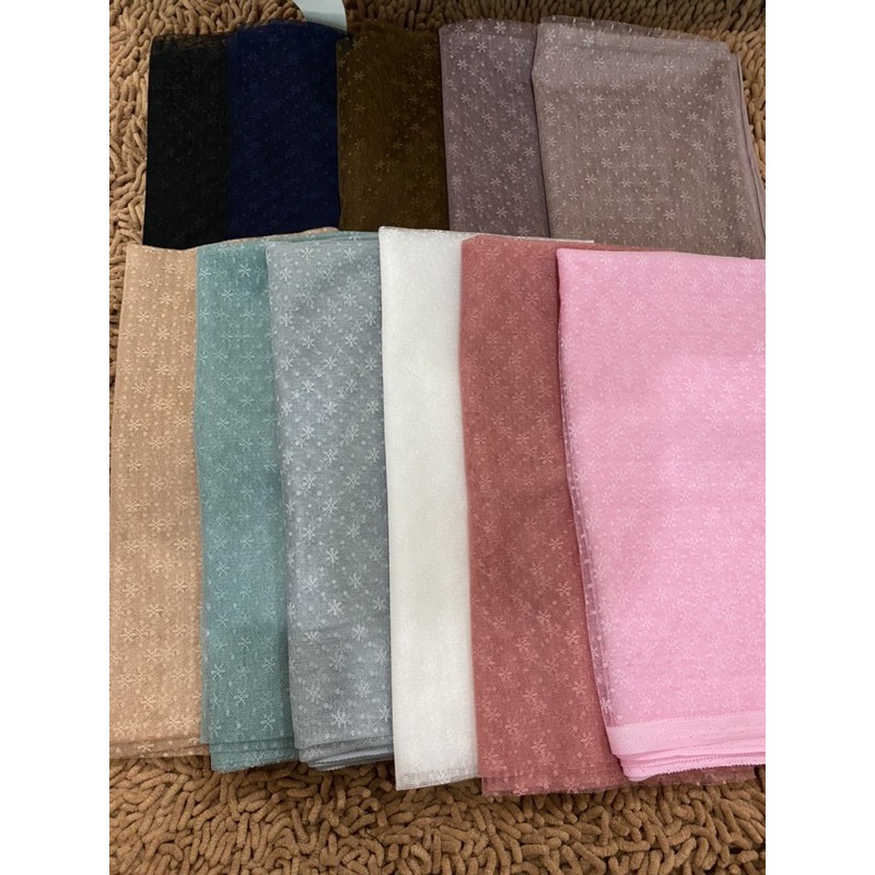 Kain Tile Snow 1.5 Meter/ Kain Tile Harga untuk Panjang 1.5meter