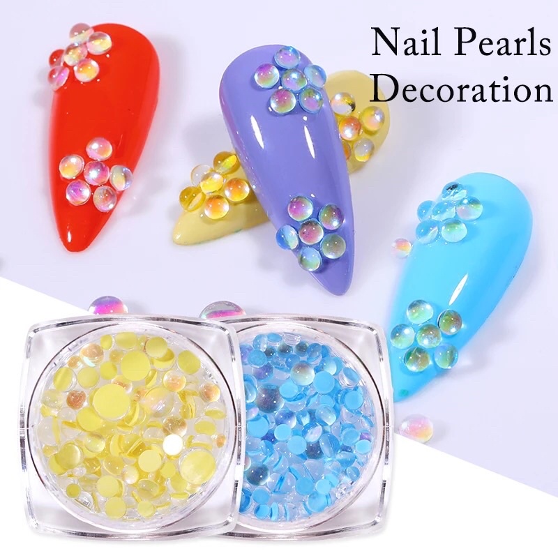 Nail Art Pearl Decoration Mix Size Accecories Nail Art