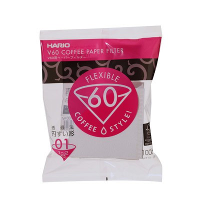 Hario V60 Paper Filter VCF-01W 100 | Paper Filter V60 Lebih Hemat