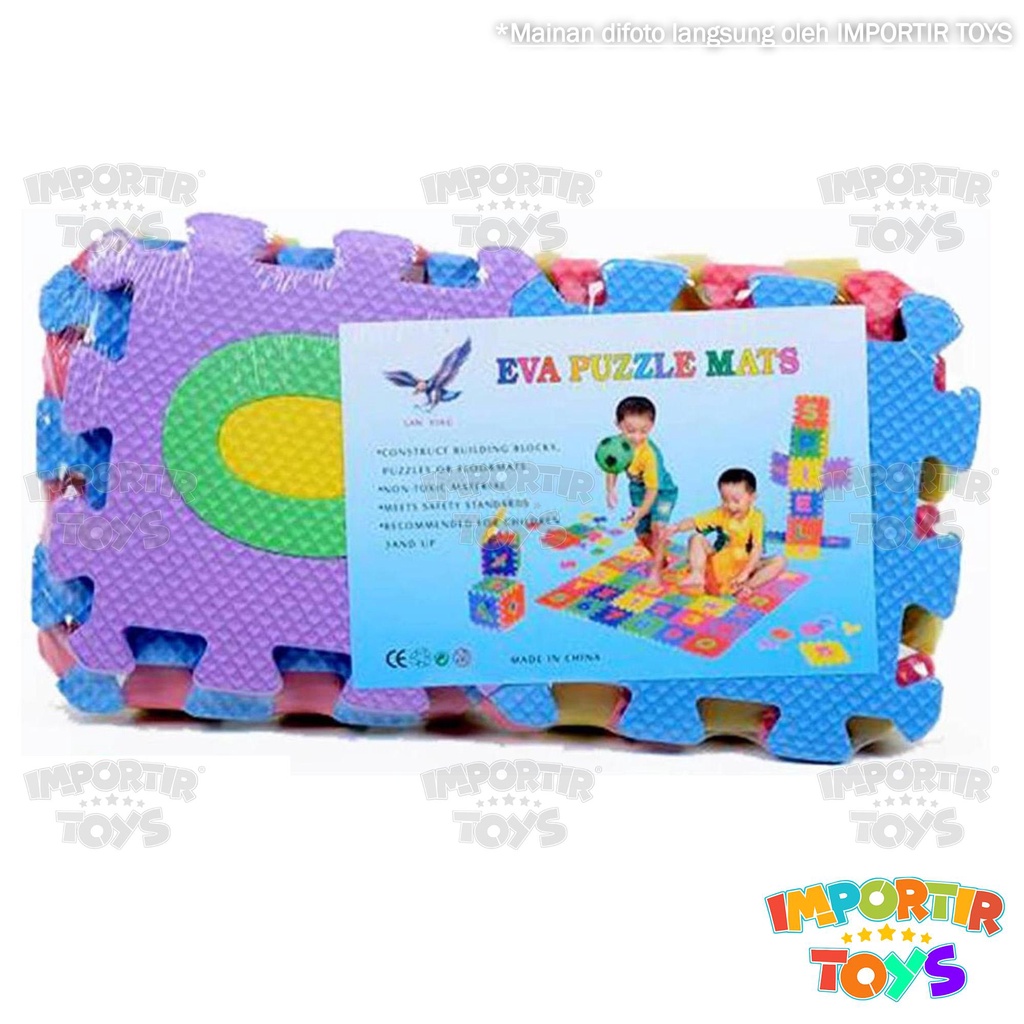 Puzzle Alas Duduk Eva Mat 10 Pcs Mainan Edukasi Anak Toys Kid