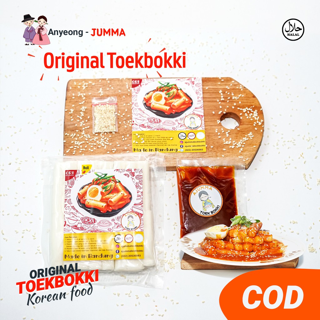 

Tteokbokki Original Spicy - Makanan Korea Topokki Toppoki Topoki Instan Halal Best Seller