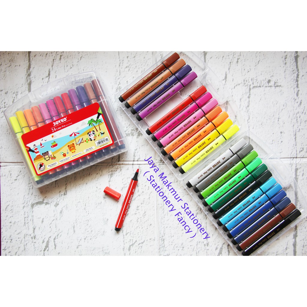 Pulpen Pena Ballpen Warna Color Pen Joyko CLP-57- 24 Warna