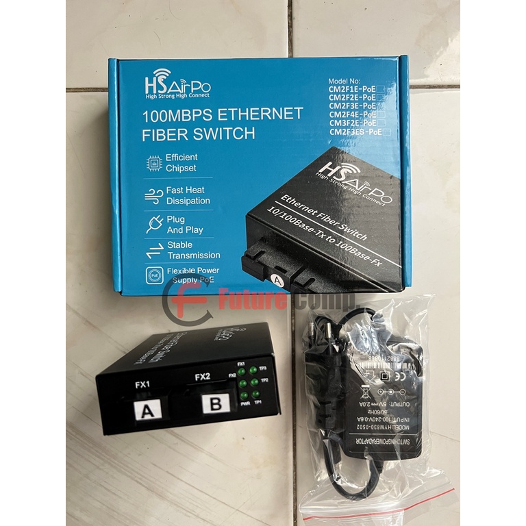 HSAIRPO Media Converter CM2F3ES SUPPORT POE