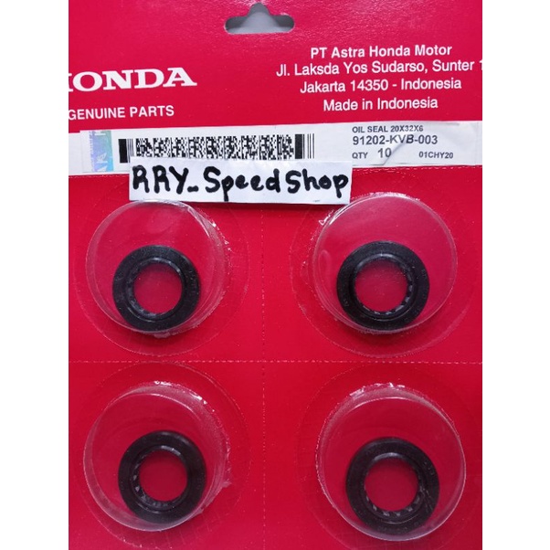 Oil seal Honda Beat Scoopy Vario karbu (91202-KVB-003) 20x32x6 ori