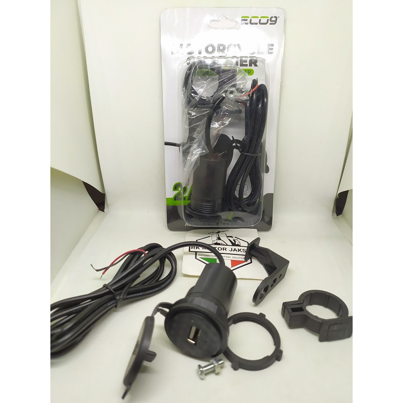 Tempat charger hp di motor untuk ojek online