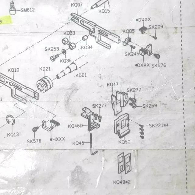 KQ50 + KQ49  Mesin Jahit Obras 747 / 700F