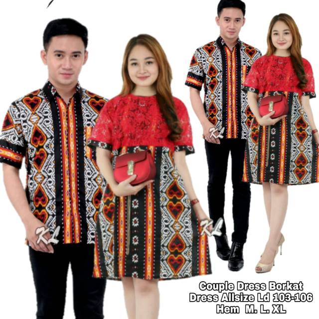 COUPLE DRESS BROKAT