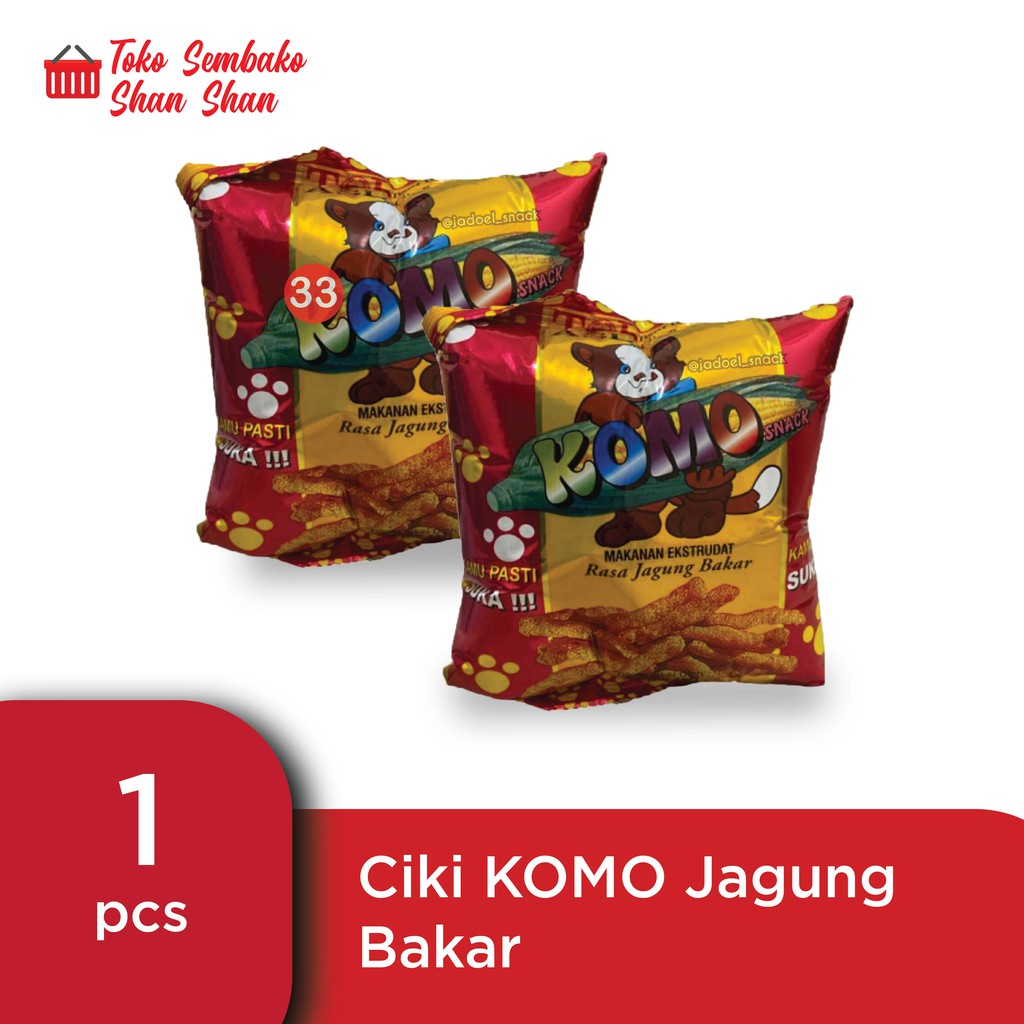 

[paket 5 pcs] CIKI KOMO JAGUNG BAKAR/ CIKI JADUL